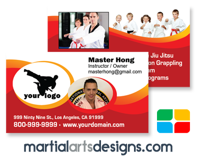 Martial Arts Business Cards #MA020010