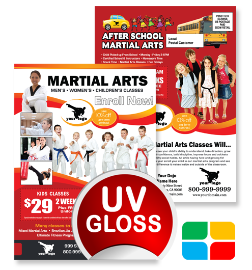 Martial Arts EDDM ma020010 6.5 x 9 UV Gloss