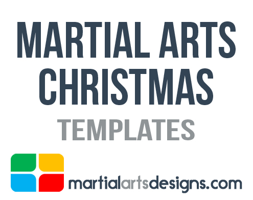 Martial Arts Christmas Templates