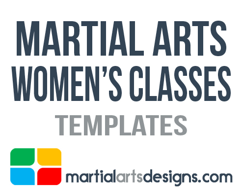 Martial Arts Womens Classes Templates