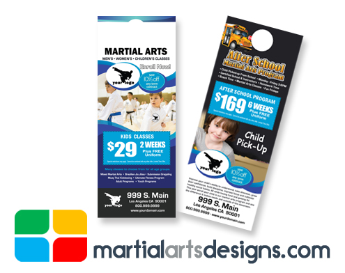 Martial Arts Door Hanger Template ma020020