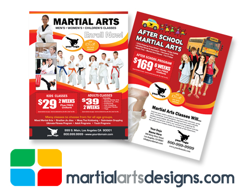 Martial Arts Flyers Template ma020010