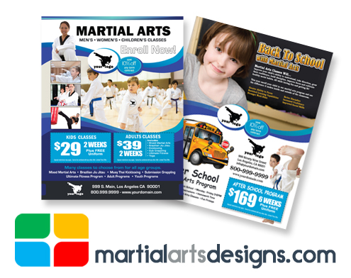 Martial Arts Flyers Template ma020020