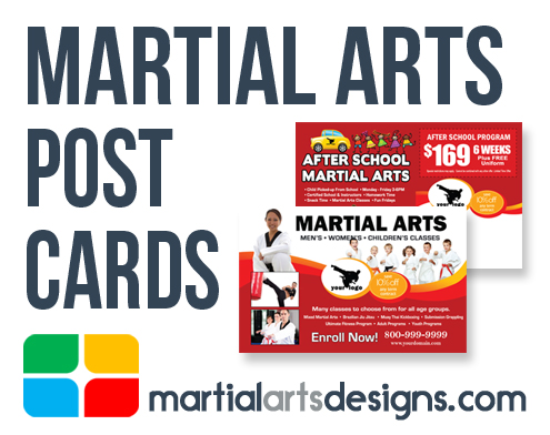 Martial Arts Postcards Templates
