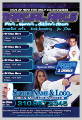 Martial Arts Design Template ma000501 flyers